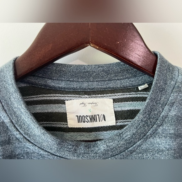 Linksoul Crewneck Golf Performance Casual Sweatshirt Space Dye Knit Pattern S - Picture 3 of 6